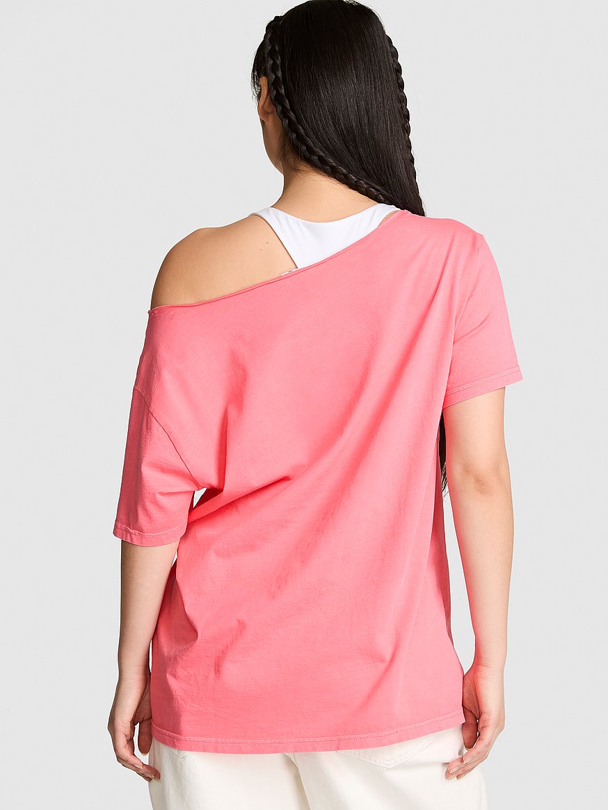 campus cotton™ off the shoulder tee campus cotton™ off the shoulder tee