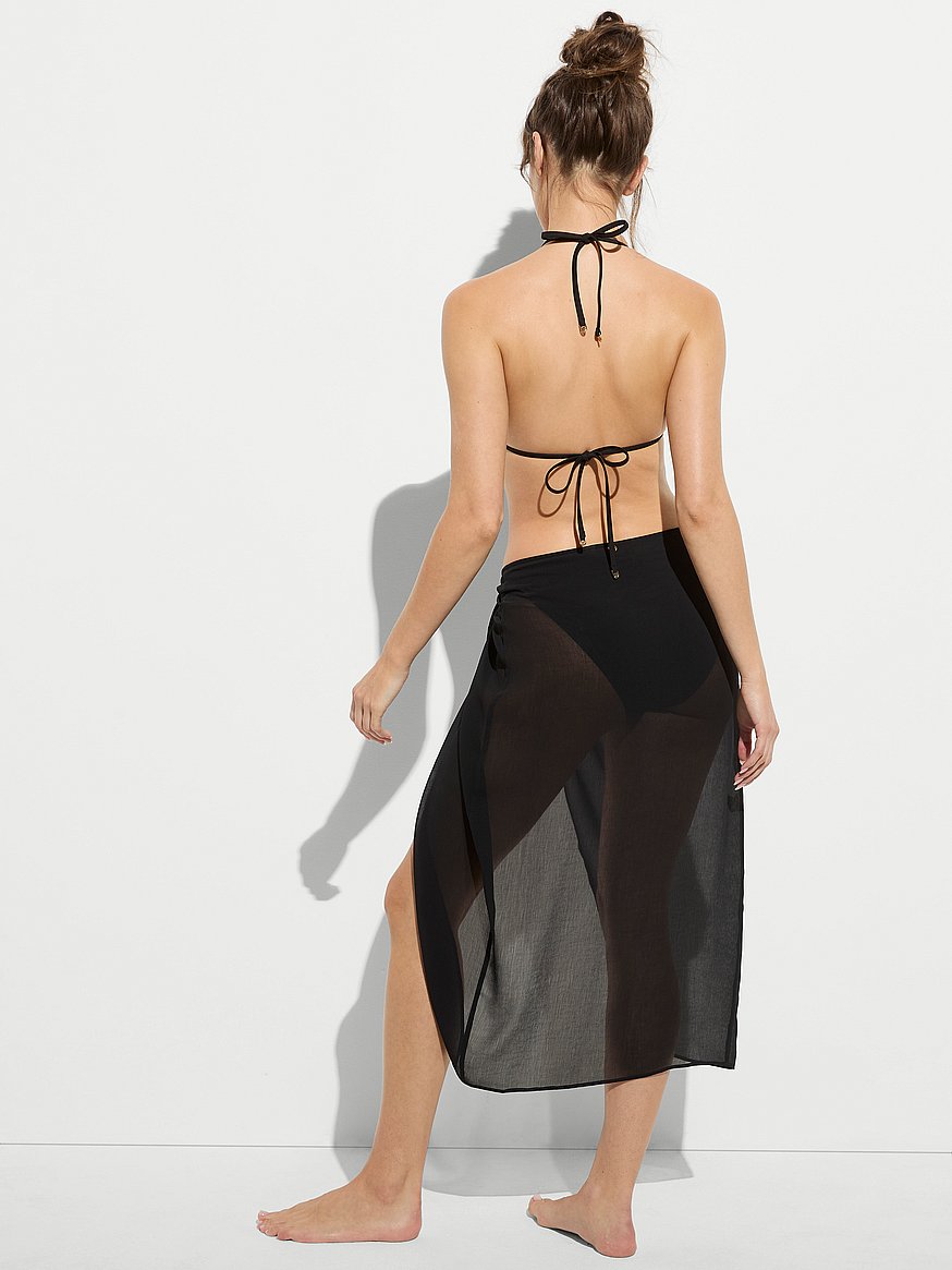 beachwear sheer crinkle midi sarong beachwear sheer crinkle midi sarong