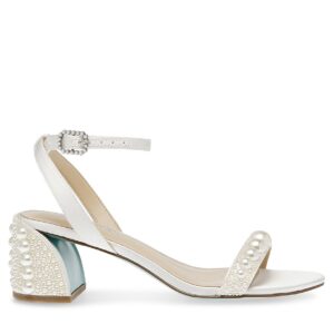 tina pearl block heel sandal