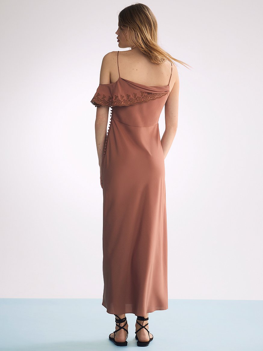 atelier victoria's secret x altuzarra georgette draped ruffle dress atelier victoria's secret x altuzarra georgette draped ruffle dress