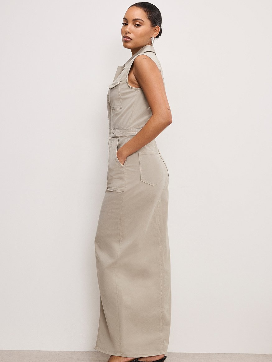 fit for success twill maxi dress fit for success twill maxi dress