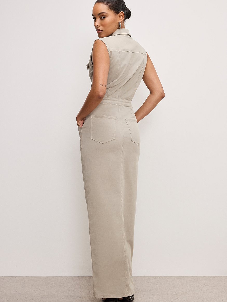 fit for success twill maxi dress fit for success twill maxi dress