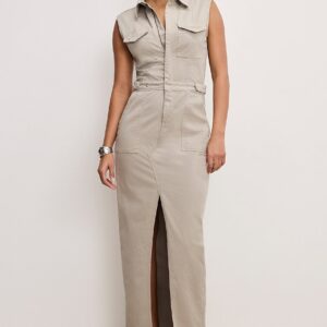 fit for success twill maxi dress