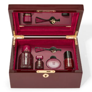 Home 4 piece very sexy gift set ft. full sized eau de parfum with reusable jewelry box