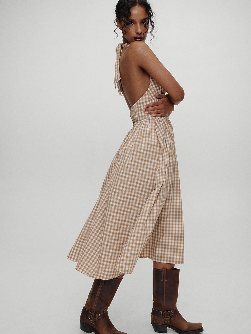 prairie poplin midi dress prairie poplin midi dress