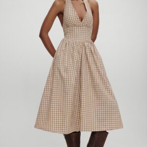 Витрина prairie poplin midi dress