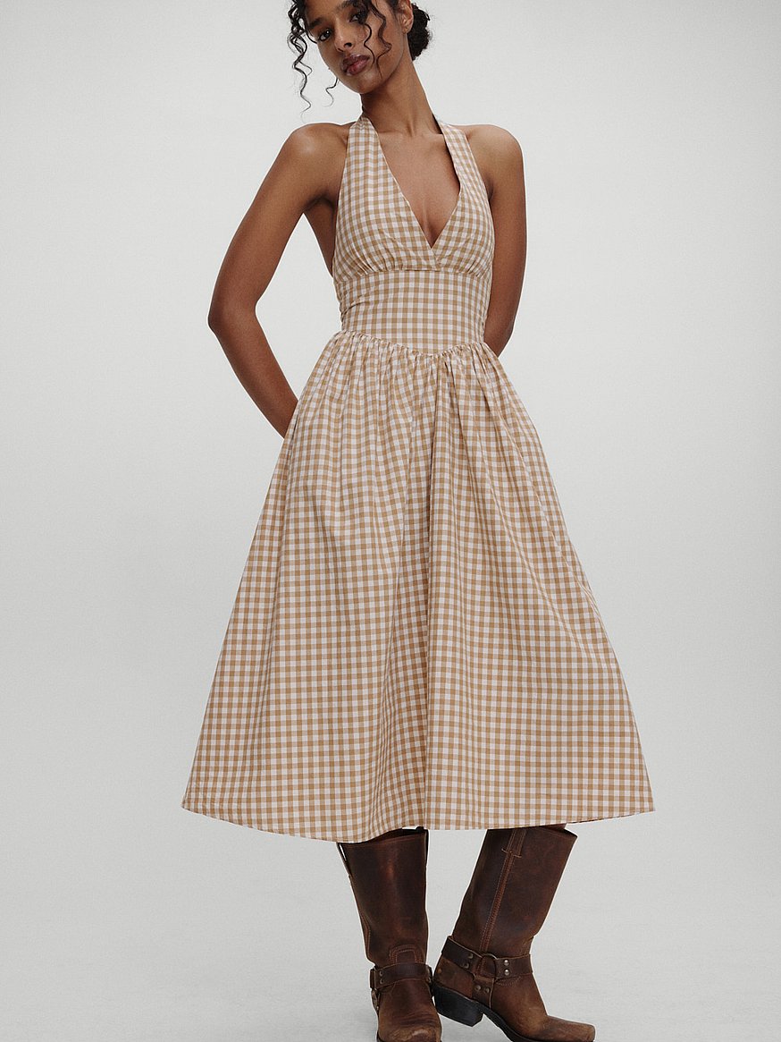 prairie poplin midi dress prairie poplin midi dress