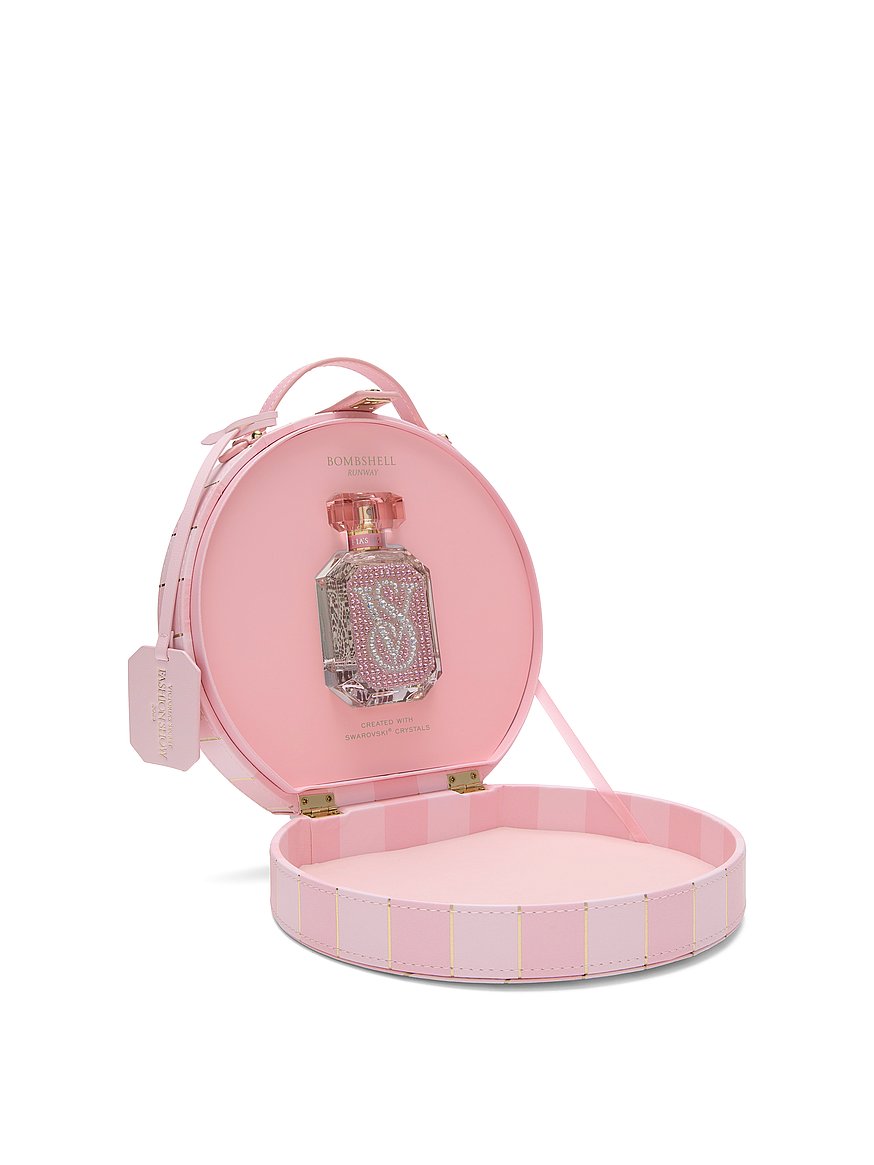 bombshell runway swarovski® crystal encrusted eau de parfum 1.7 oz ft. reusable heritage print trunk bombshell runway swarovski® crystal encrusted eau de parfum 1.7 oz ft. reusable heritage print trunk