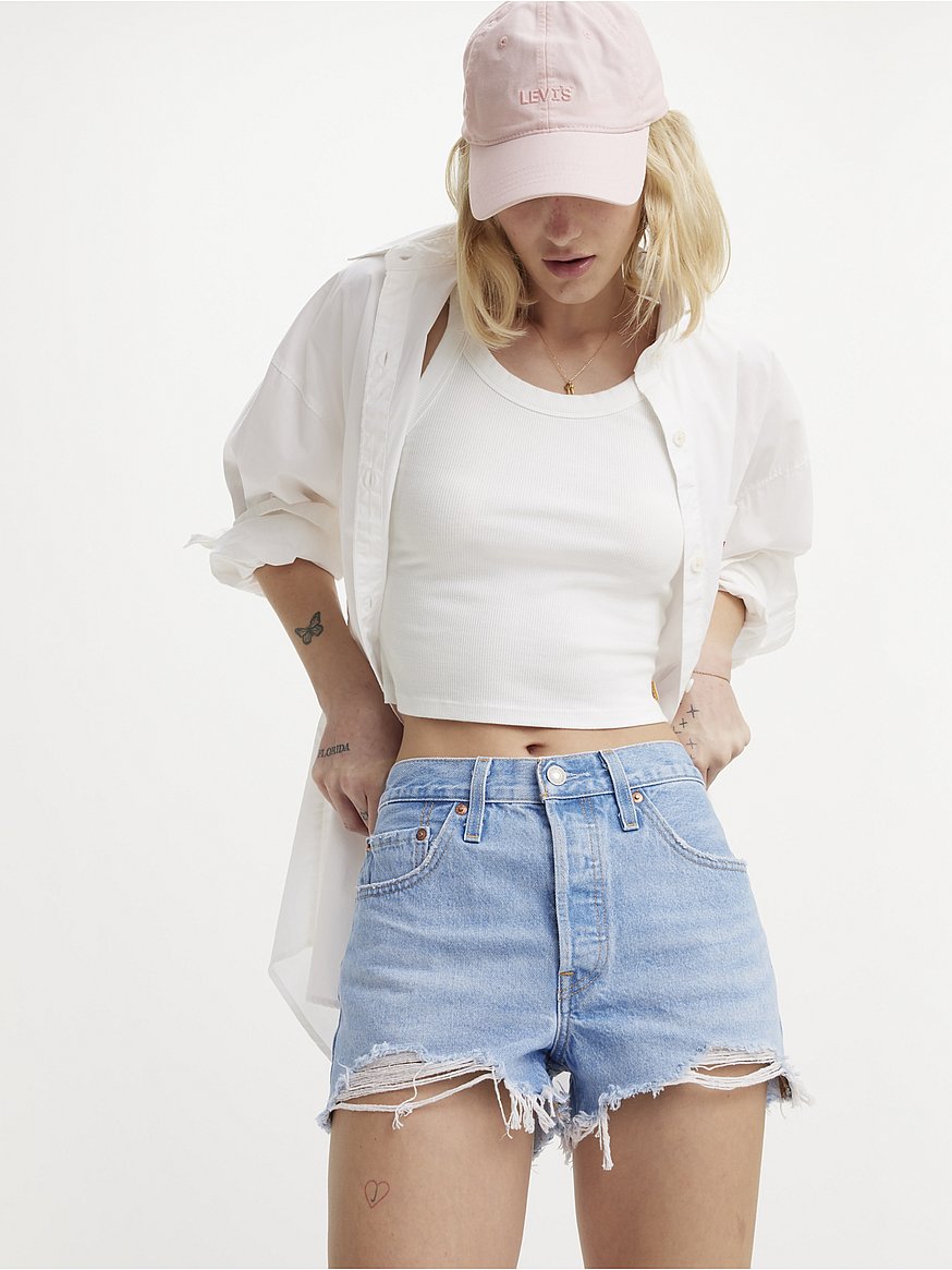 levi's® women's 501® original high rise jean shorts levi's® women's 501® original high rise jean shorts
