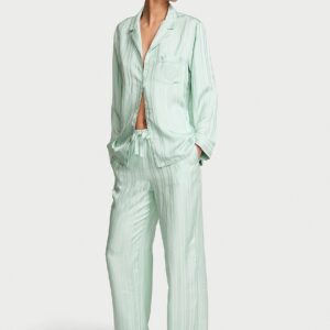 Home signature satin long pajama set