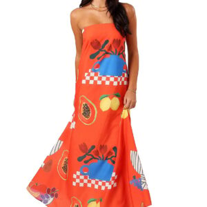 mellonie strapless maxi dress