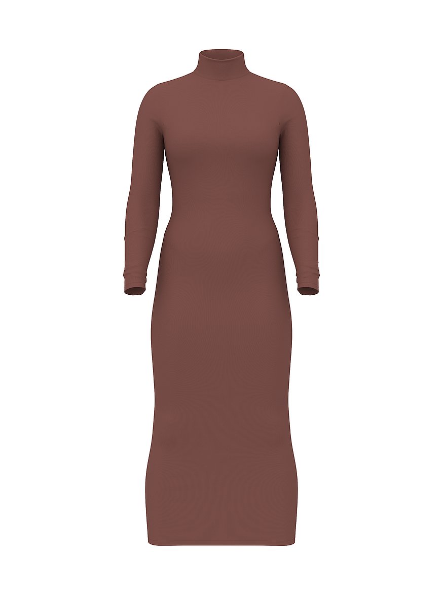 shapewear by victoria smoothing rib long sleeve turtleneck maxi dress shapewear by victoria smoothing rib long sleeve turtleneck maxi dress