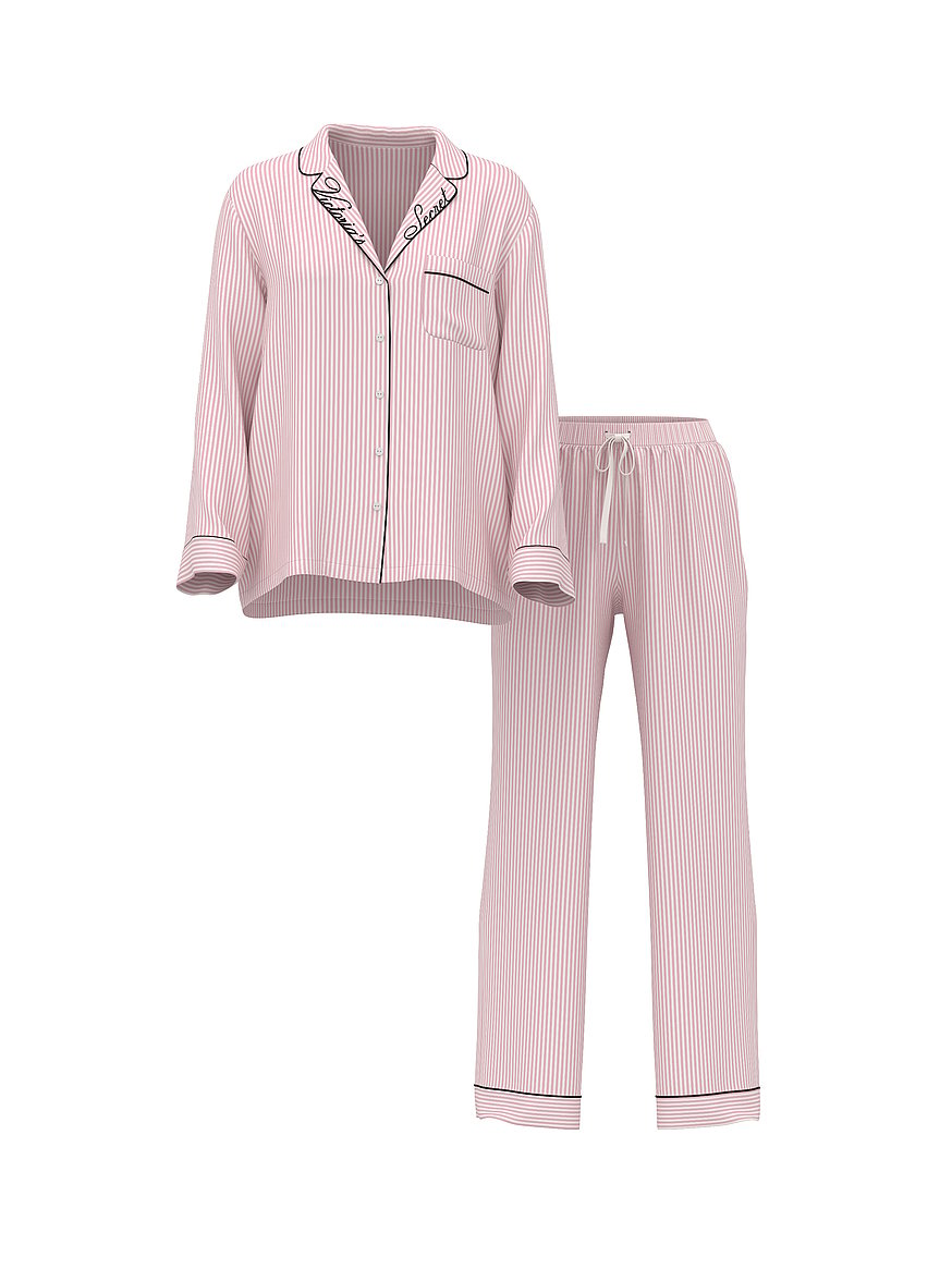 signature satin long pajama set signature satin long pajama set