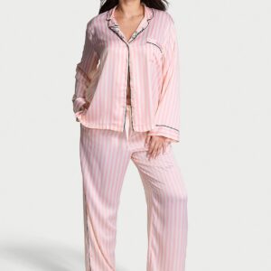 Home signature satin long pajama set