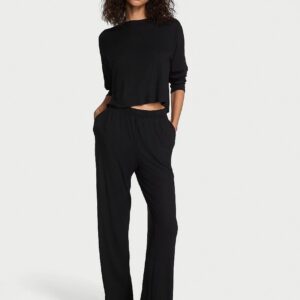 sosoft™ modal wide rib long lounge set