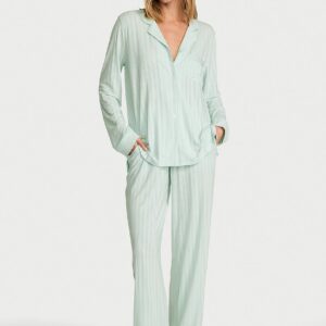 Витрина sosoft modal™ ribbed long pajama set