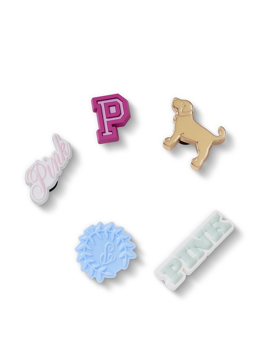 5 pack pink jibbitz™ charms 5 pack pink jibbitz™ charms