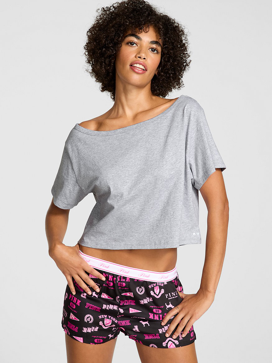 slouchy cropped sleepshirt slouchy cropped sleepshirt