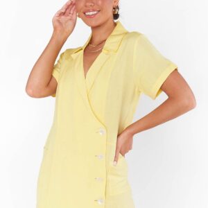 bicoastal blazer romper