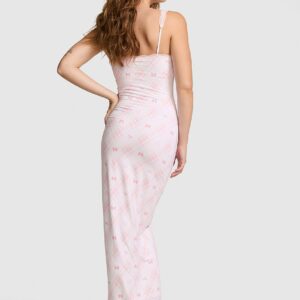 Витрина pink x loveshackfancy modal midi dress