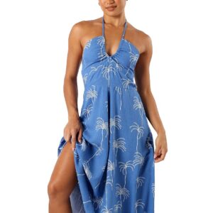 granger halterneck midi dress