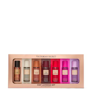Home 7 piece fragrance mist layering gift set with bare vanilla
