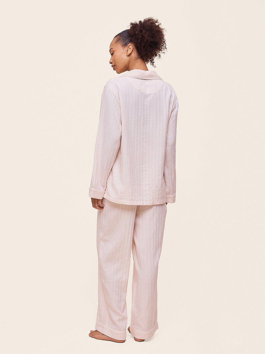 super soft brushed herringbone cotton pj set super soft brushed herringbone cotton pj set