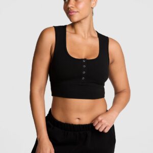all day cotton™ henley scoop bra