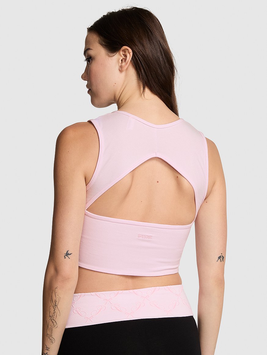 all day cotton™ henley scoop bra all day cotton™ henley scoop bra