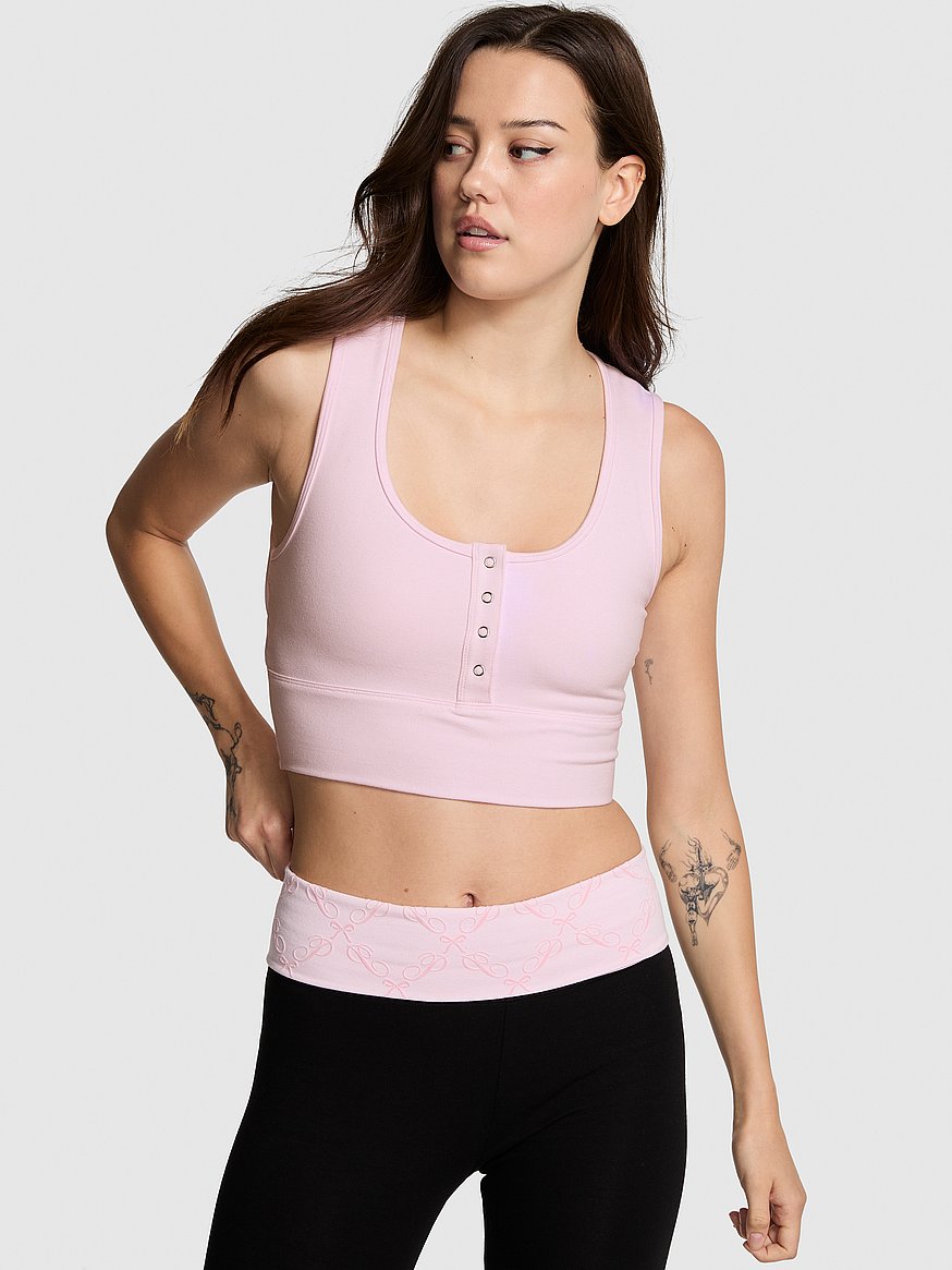 all day cotton™ henley scoop bra all day cotton™ henley scoop bra