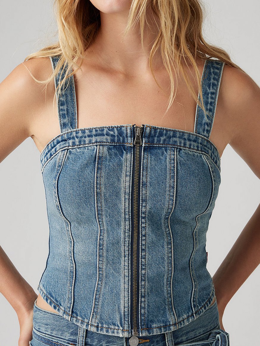 levi's® sculpted bustier top levi's® sculpted bustier top