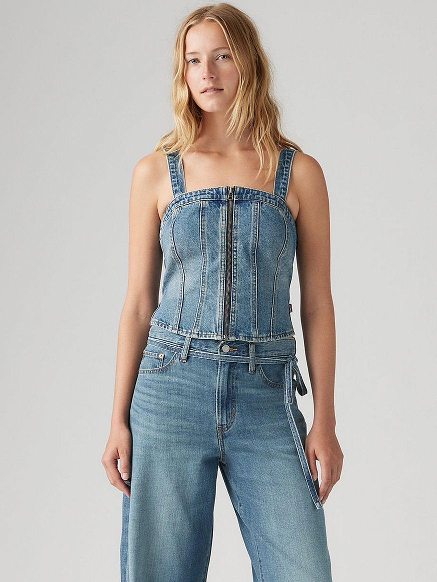 levi's® sculpted bustier top levi's® sculpted bustier top