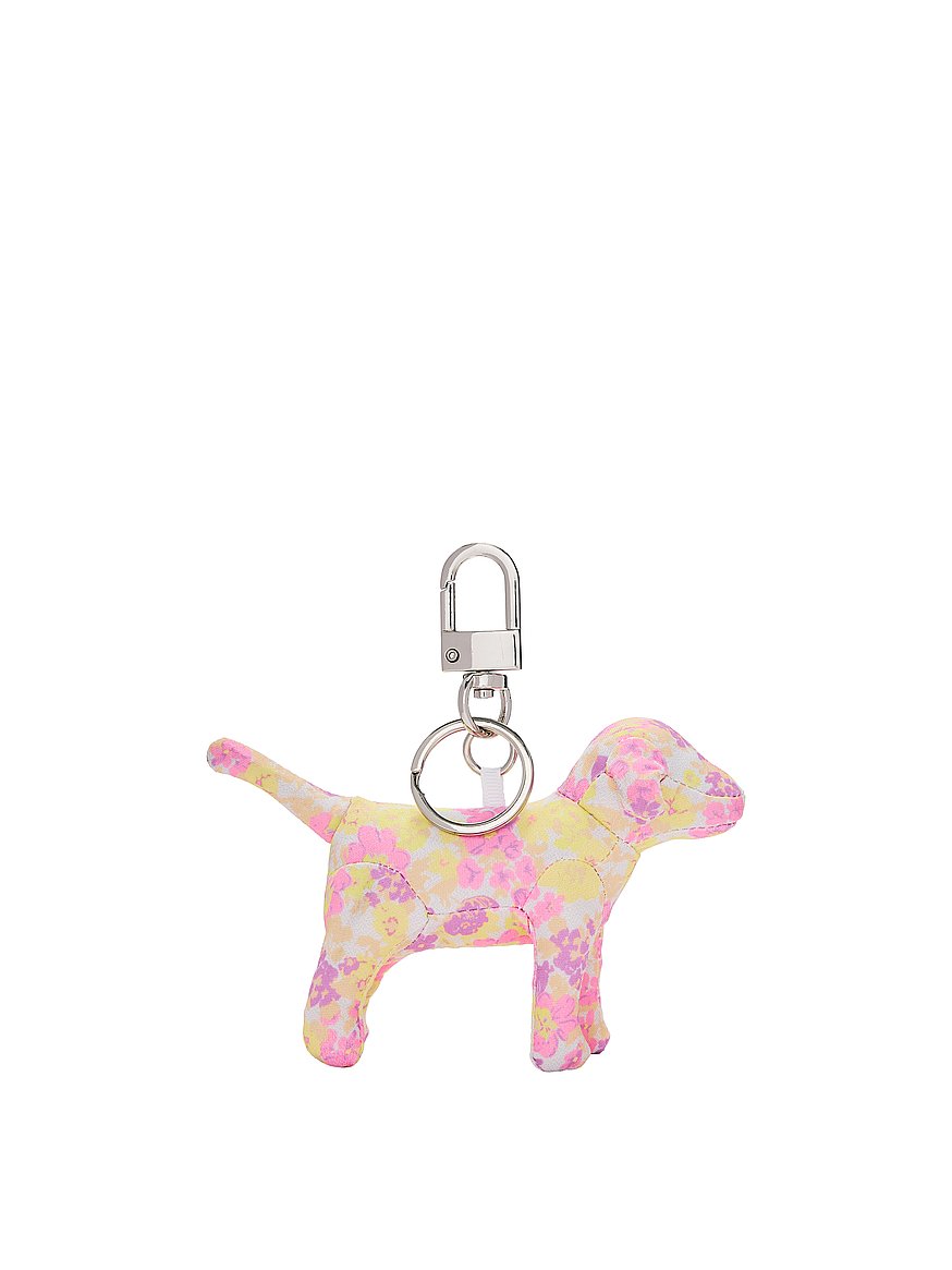 pink micro dog™ keychain charm pink micro dog™ keychain charm