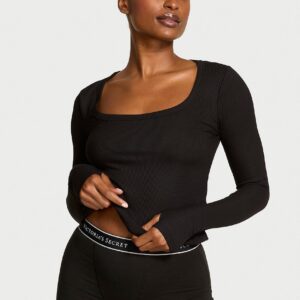 vs iconic rib long sleeve tee