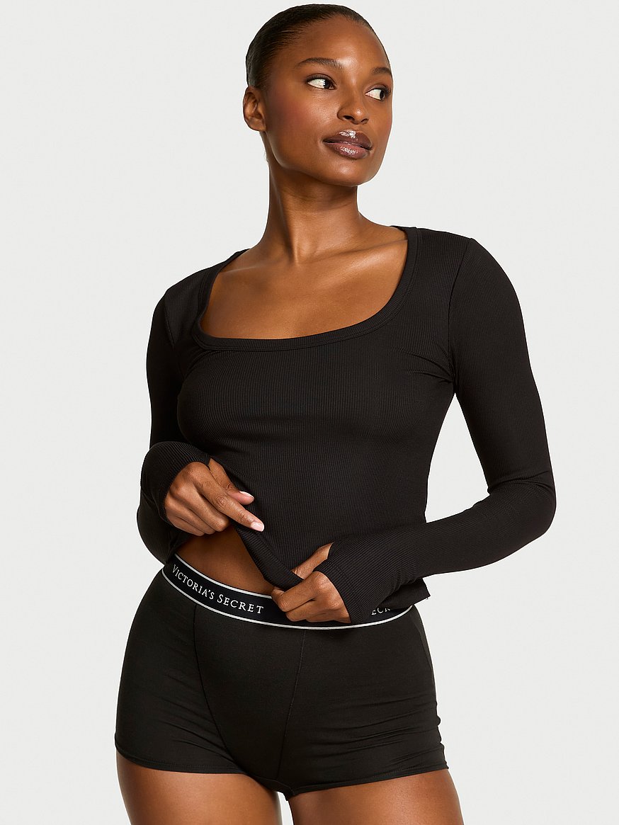vs iconic rib long sleeve tee vs iconic rib long sleeve tee