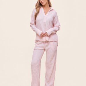 super soft waffle long sleeve set