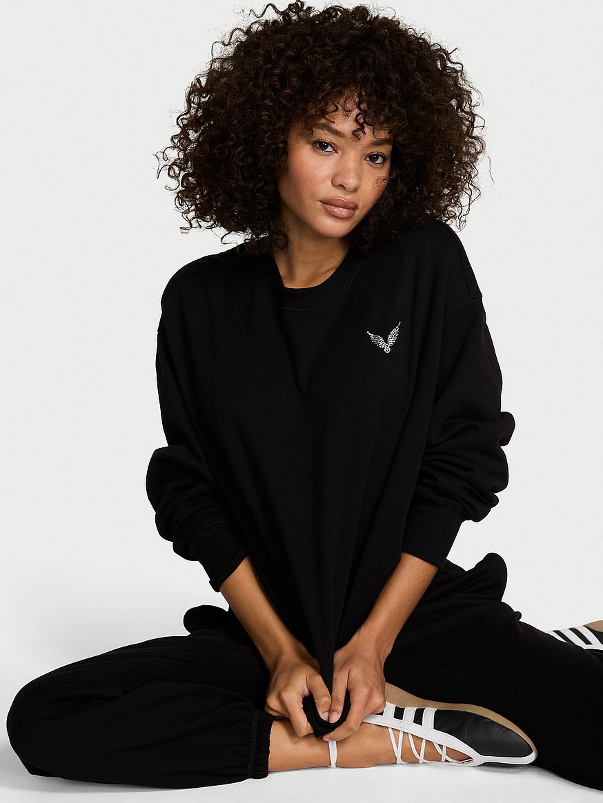 iconic fleece crewneck sweatshirt iconic fleece crewneck sweatshirt