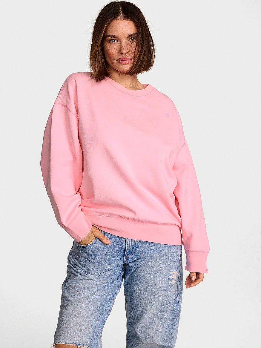 iconic fleece crewneck sweatshirt iconic fleece crewneck sweatshirt