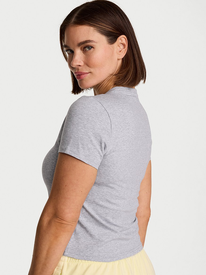 stretch cotton fitted tee stretch cotton fitted tee