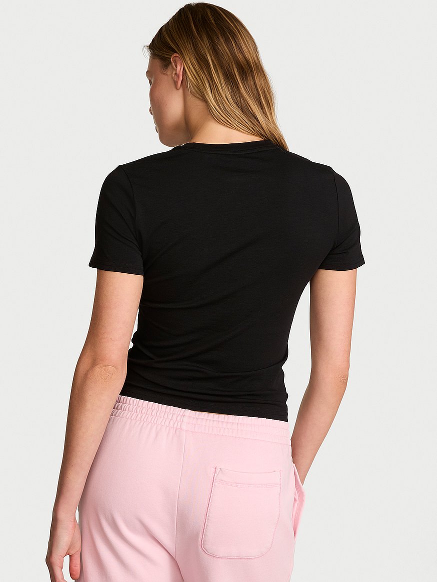 stretch cotton fitted tee stretch cotton fitted tee