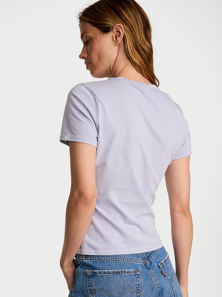 stretch cotton fitted tee stretch cotton fitted tee