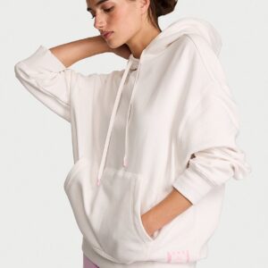 Home iconic fleece relaxed hoodie