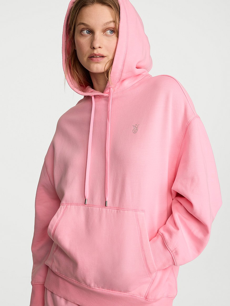 iconic fleece relaxed hoodie iconic fleece relaxed hoodie