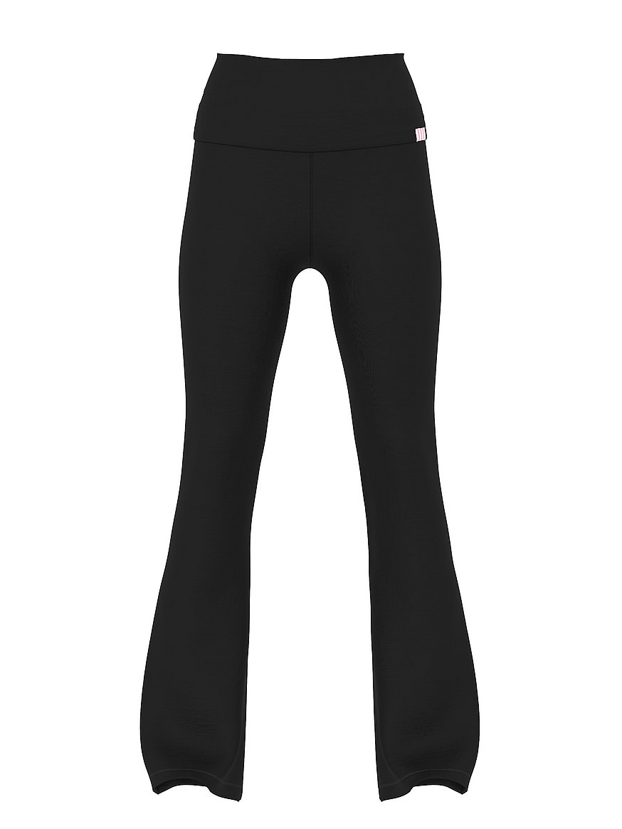 cotton foldover flare legging cotton foldover flare legging