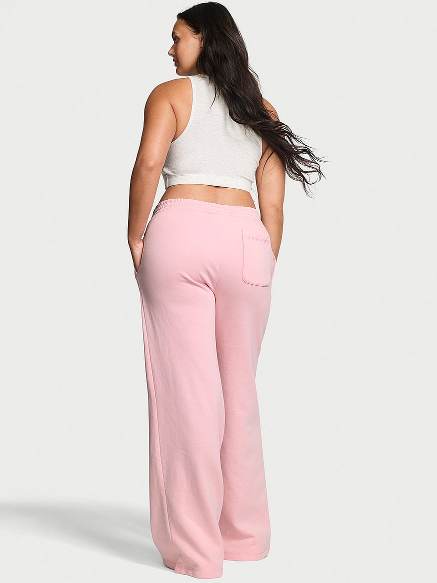 iconic fleece wide leg sweatpant iconic fleece wide leg sweatpant