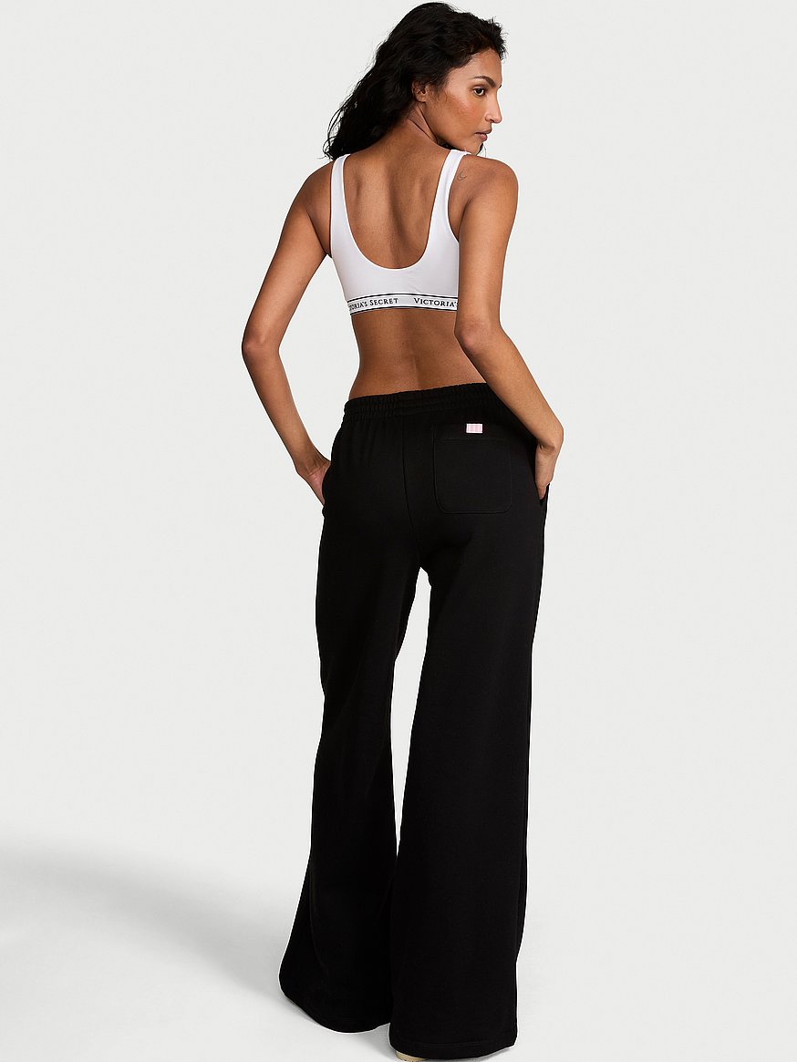 iconic fleece wide leg sweatpant iconic fleece wide leg sweatpant