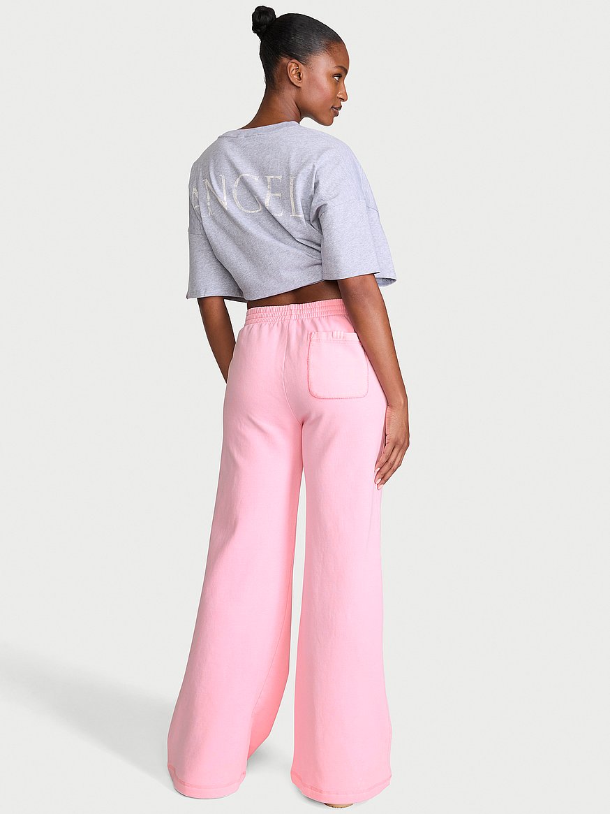 iconic fleece wide leg sweatpant iconic fleece wide leg sweatpant