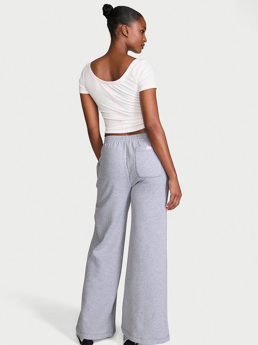 iconic fleece wide leg sweatpant iconic fleece wide leg sweatpant