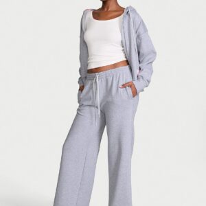 iconic fleece wide leg sweatpant