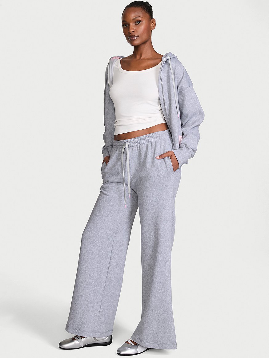 iconic fleece wide leg sweatpant iconic fleece wide leg sweatpant